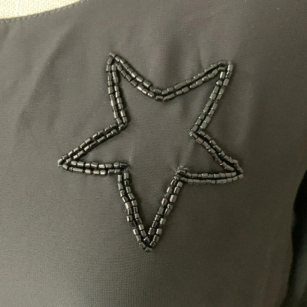 Chaser Bell Sleeve Beaded Dress M - Picture 7 of 13